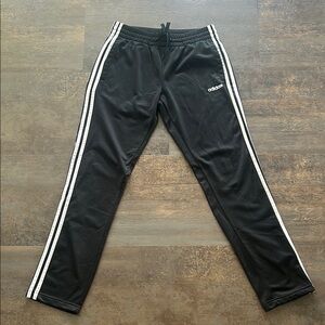 Adidas Black Sweatpants with White Accents, Women’s size Small